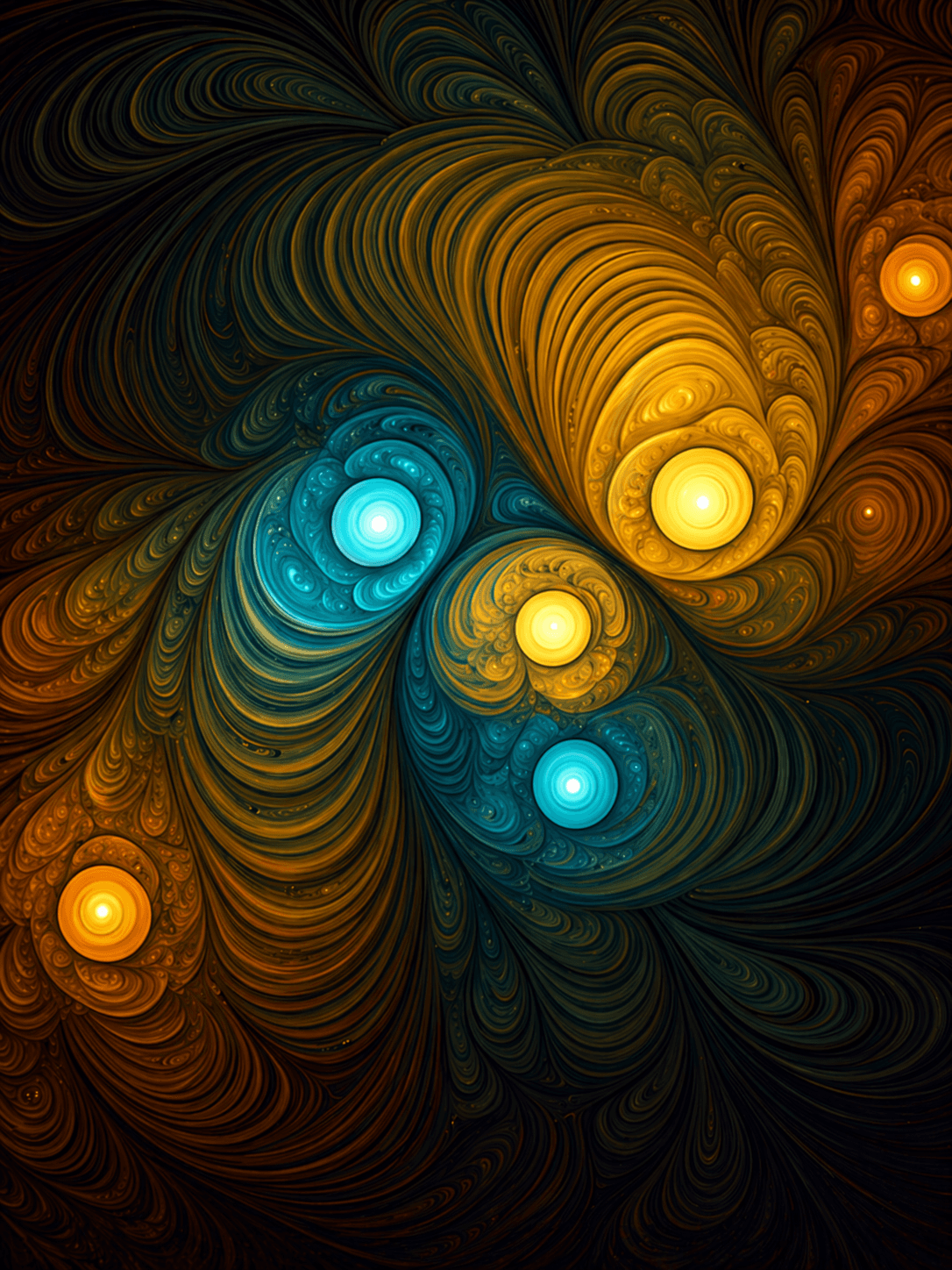 AI 生成抽象艺术图像